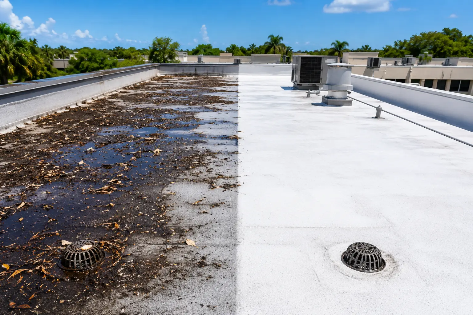 Flat Roof Cleaning Boca Raton 1 Flat Roof Cleaning Boca Raton